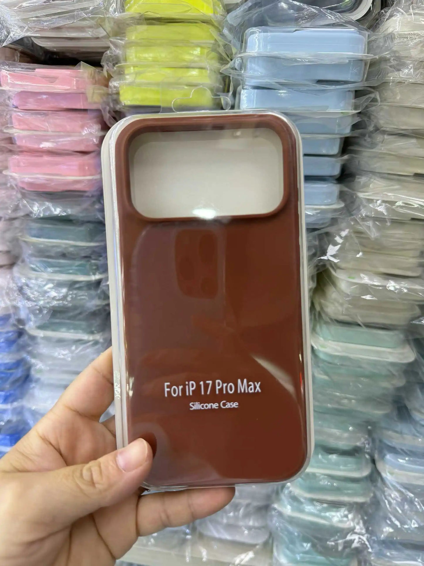 Official Liquid Silicone Skin Feel Case For IPhone 18 Pro Max 17 Pro Air Macaron Solid Candy Colour Color with Packet Box Cover