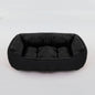 Cama Quadrada para Cães e Gatos — Pelúcia Macia, Almofada Calmante, Uso Inverno