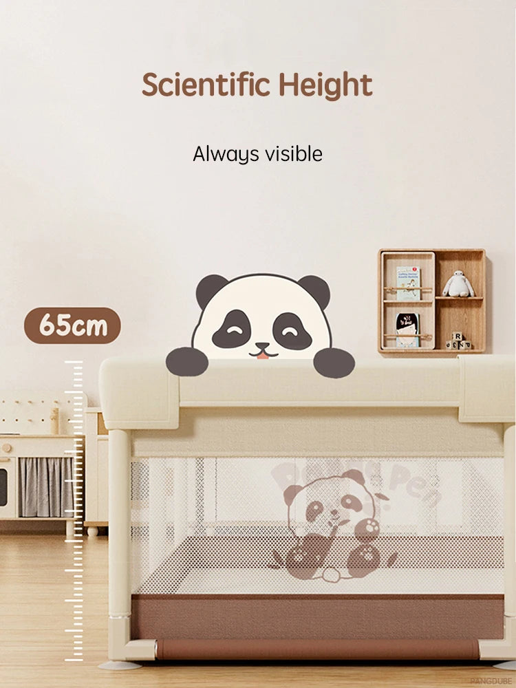 PANGDUBE Baby Playpen Cute Indoor Play Yard Large Kid Playpen with Storage Bag Safety Activity Fence for Toddlers Playground