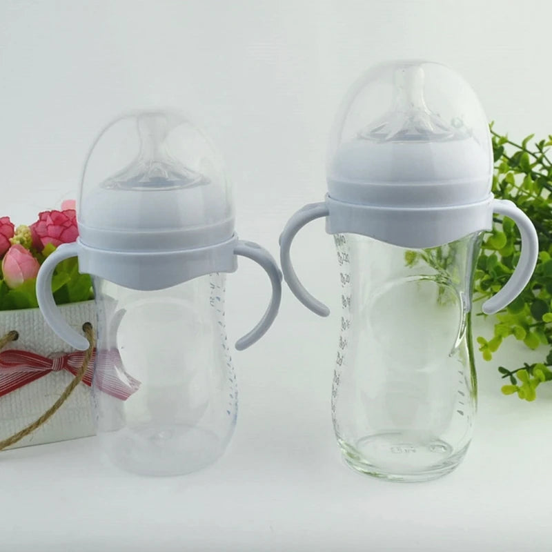 5Pcs/3/1Pc Baby Accessories Hand Shank For Feeder Bottle Grip Handle For Avent Natural Wide Mouth PP Glass Baby Feeding Bottles