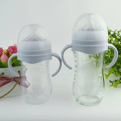 5Pcs/3/1Pc Baby Accessories Hand Shank For Feeder Bottle Grip Handle For Avent Natural Wide Mouth PP Glass Baby Feeding Bottles