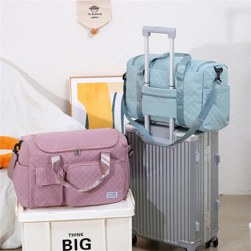 Personalized Diaper Bags Custom Name Mommy Baby Bag Large Capacity Outgoing Storage Bag Embroidered Handheld Crossbody Bag Gifts