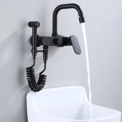 Black Brass Chrome Taps For Kitchen Sink Kitchen Tap Dual Hole Wall Kitchen Mixer Kitchen Faucet torneira cozinha YT6033