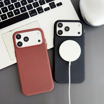 Magnetic TechWoven Case For iPhone 18 17 Pro Max 16 15 14 Plus For Magsafe Wireless Charging Technology Woven Shockproof Cover