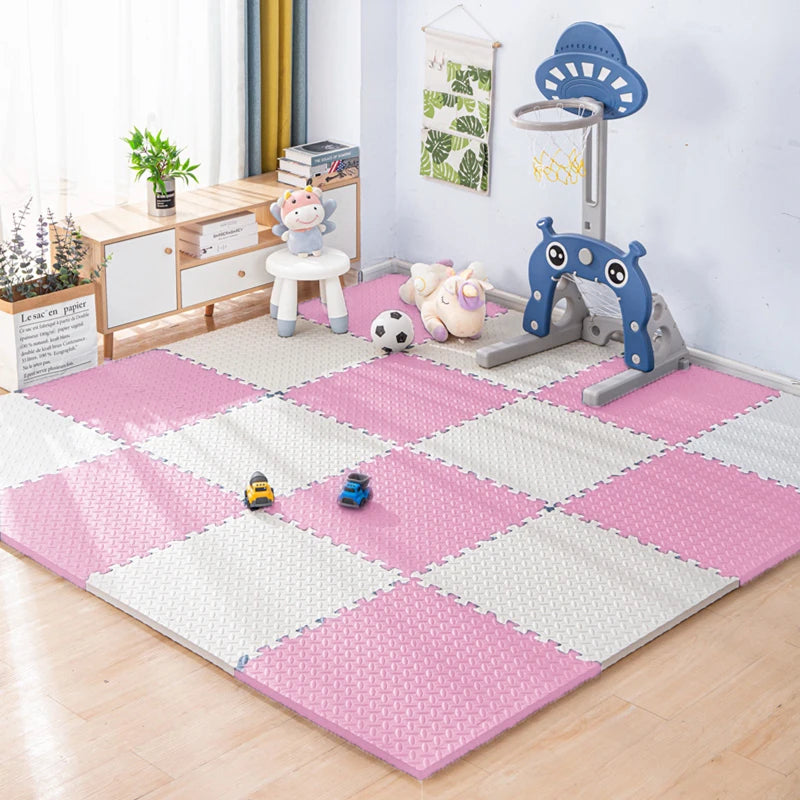 8-Piece Pack 2.5cm Thickened Baby Play Mat Non-slip Fall-proof Reusable Children's Rug Helps Train Kids Independent Thinking