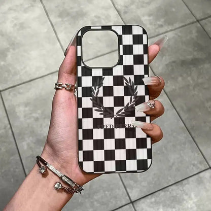 F-Fred Luxuxy Perry For IPhone 17 16 15 Plus Pro Max 12 14 Plus 11 13 Wave Corrugated Stripe Funda Phone Cover