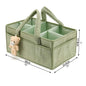 PANGDUBE Plush Baby Diaper Bag with Cute Bear Nappy Organizer Diaper Caddy Diaper Stackers & Caddies Mom Bag for Baby Things