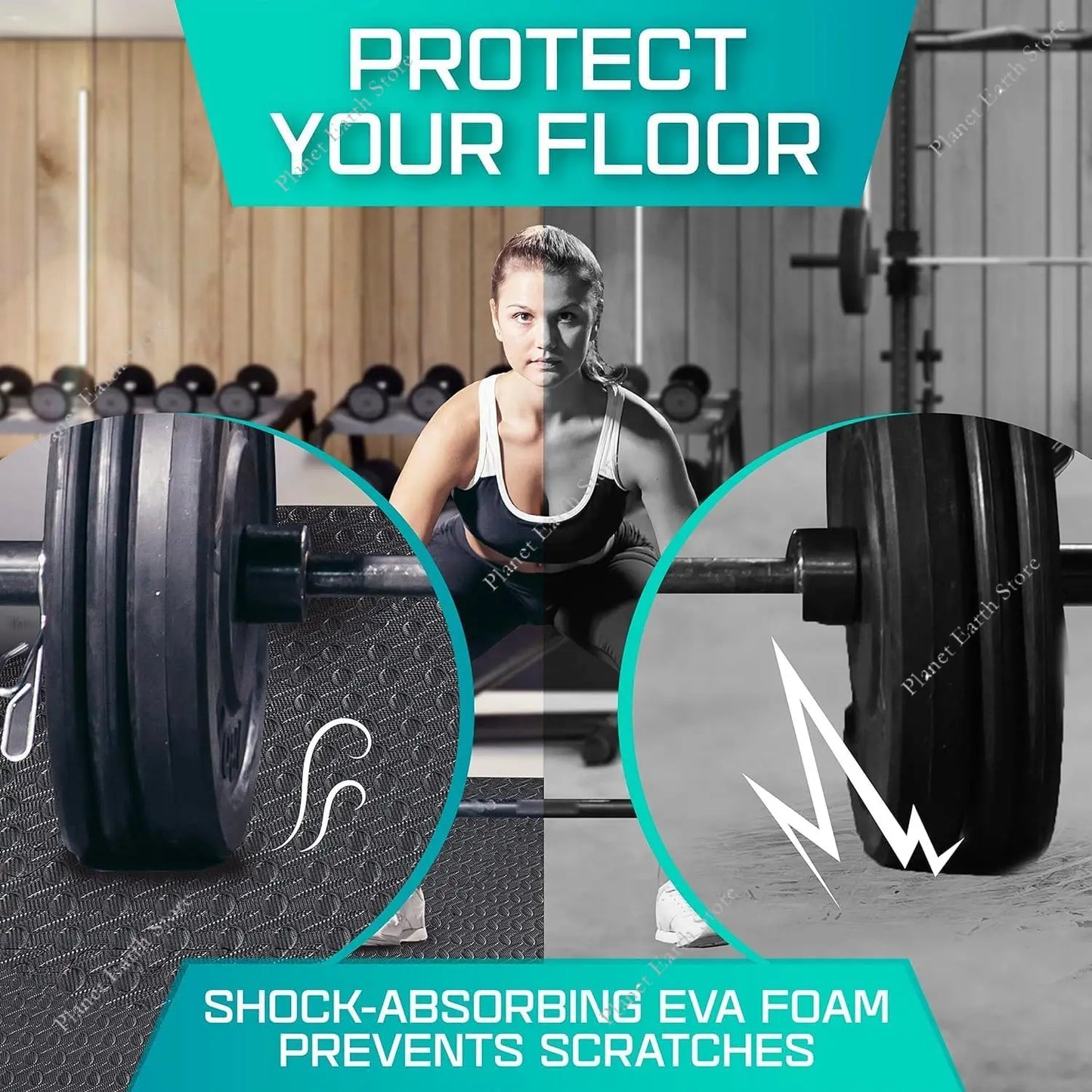 12Pcs Eva Foam Mat Baby Foam Play Mat Interlocking Foam Tiles Non-Slip Foam Floor Mat Gym Puzzle Sports Floor Mat Home 30*30*1CM