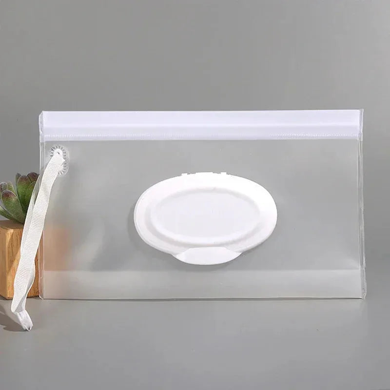 EVA Baby Wet Wipe Dispenser Bag Portable Refillable Flip Cover Wipe Pouch Reusable Travel Wet Wipe Pouch