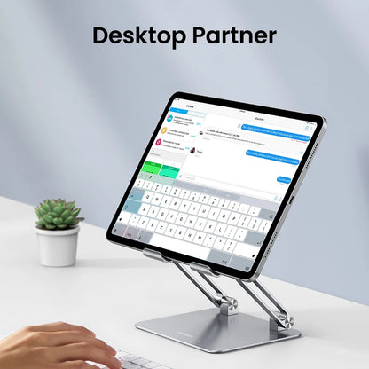 Suporte Alumínio UGREEN para iPhone, iPad e Notebook — Ajustável e Dobrável