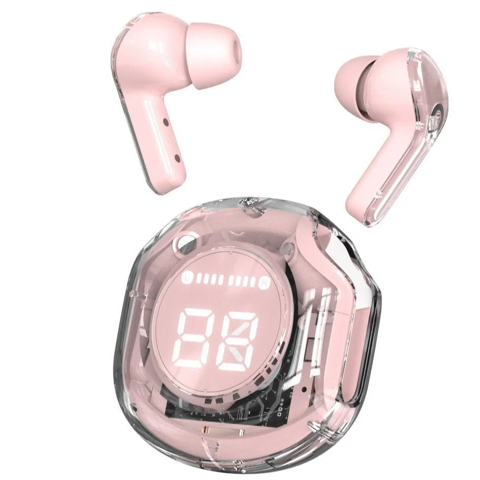 Fones De Ouvido Sem Fio Bluetooth Controle De Toque HiFi Stereo Noise Reduc Microfone À Prova D'água De Baixa Latê