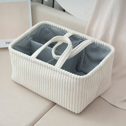 Customized Name Baby Diaper Bag Infant Nursery Basket Portable Mom Bag for Changing Table & Car Baby Shower Gift for Boy & Girl