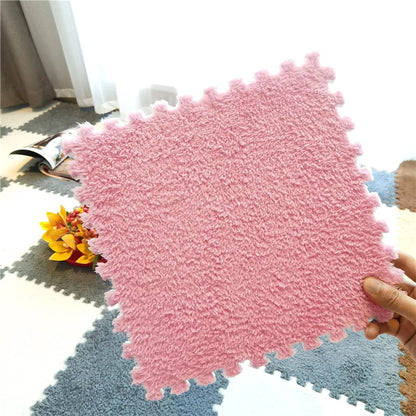 DHDH Soft Plush Kids Carpet Baby Play Mat Children's Rugs Toys EVA Foam Children's Mat Puzzle Interlock Floor Mats 30*30 CM