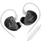 KZ-AS10 PRO 5BA Fones De Ouvido, HiFi Bass Stereo, Monitor Earbuds, Fone De Ouvido De Musica Com Cabo Banhado A Prata