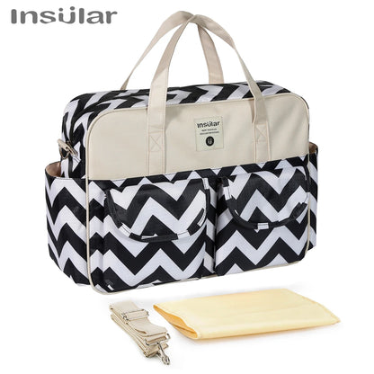 New Style Waterproof Diaper Bag Large Capacity Messenger Travel Bag Multifunctional Maternity Mother Baby Stroller Bags
