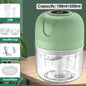 Triturador Elétrico USB Mini 100/250ml — Processador de Alho, Legumes e Carne