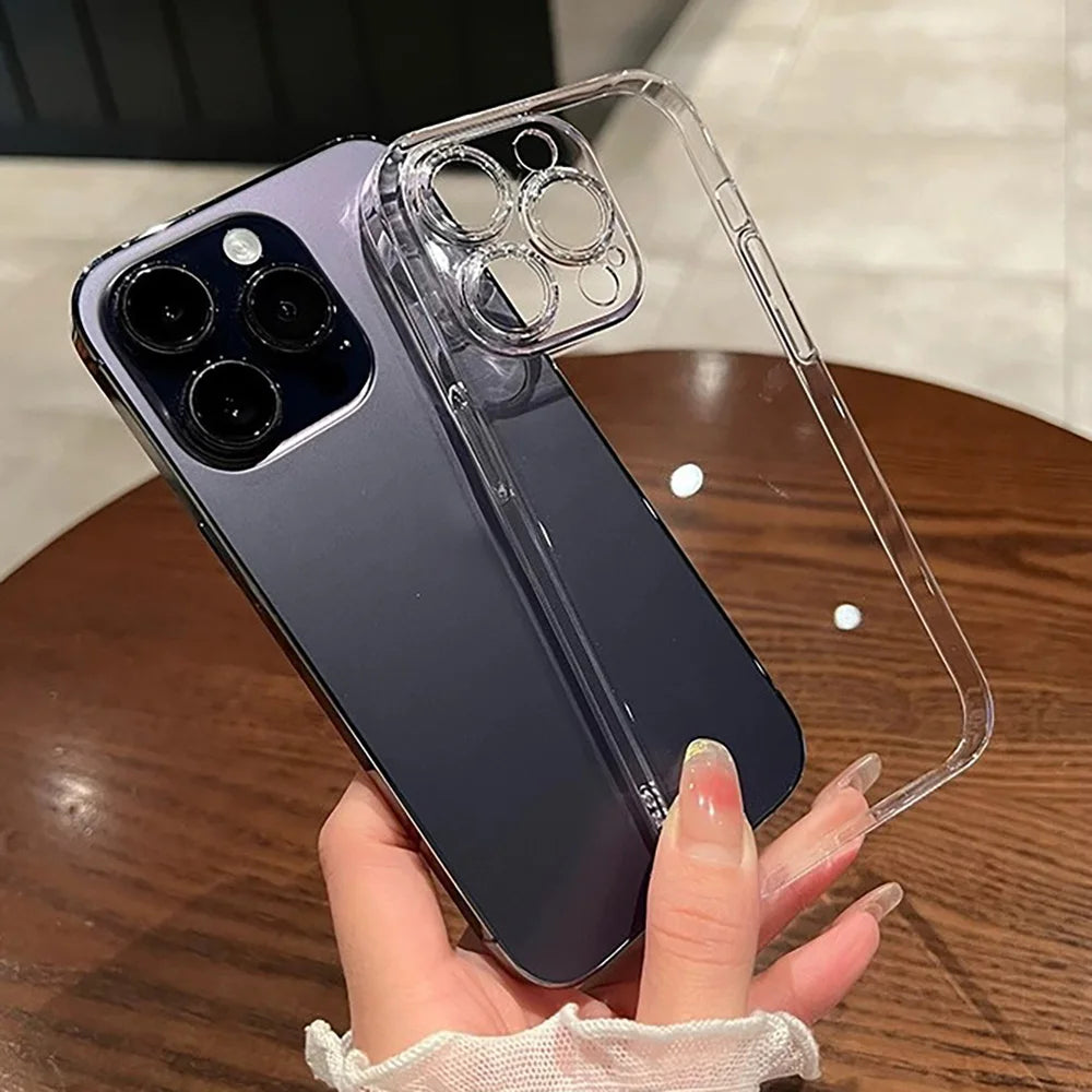 Clear Case For iPhone 17 16 15 14 11 12 13 Pro Max 7 8 15 16 Plus X XR XS Max Air SE 2020 2022 Iphone11 Shockproof Cover Funda