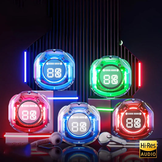 Fones De Ouvido Sem Fio Bluetooth Controle De Toque HiFi Stereo Noise Reduc Microfone À Prova D'água De Baixa Latê