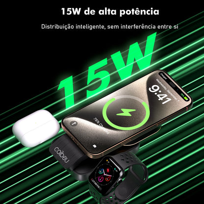 Carregador MagSafe Indução para iPhone — Magnético USB-C