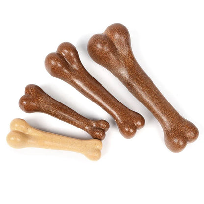 Brinquedo Osso Mastigável para Cães — Resistente, Atlóxico, Anti-mordida para Filhotes e Adultos