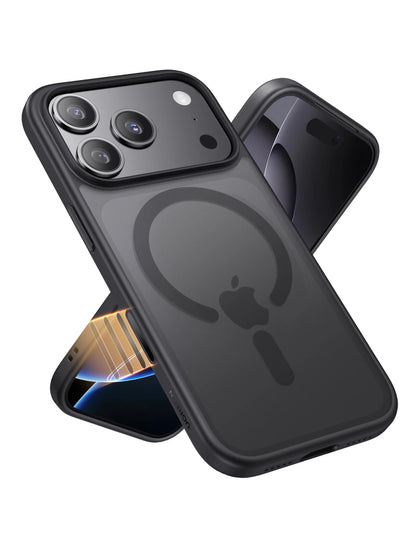 Capa Magnética UGREEN Preta para iPhone 16 e 17 Pro Max — MagSafe | TPU Antichoque