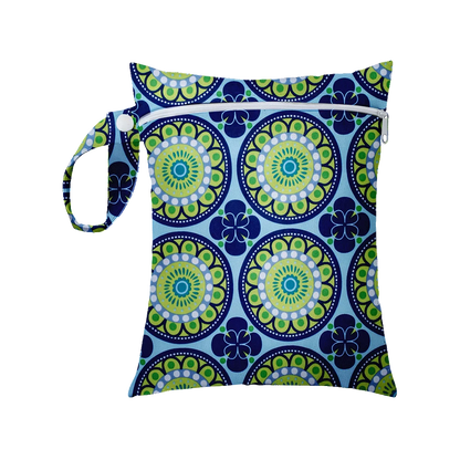 Mini Size 25x20cm Diaper Bag Waterproof Reusable Mummy Bag Printed Pocket Nappy Bags PUL Travel Wet Dry Bags Purple Color