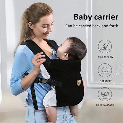 1Pc Ergonomic Multifunctional Baby Carrier - 4-in-1 Portable Baby Travel Gear, with Adjustable and Comfortable Front and Back Straps, the Perfect Gift for Baby's Baby Shower, Halloween, Christmas, and New Year