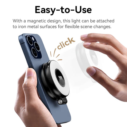 Luz de Vídeo Ulanzi LM19 MagSafe Bi-Color — Selfie Light para iPhone 14 ao 16 Pro Max