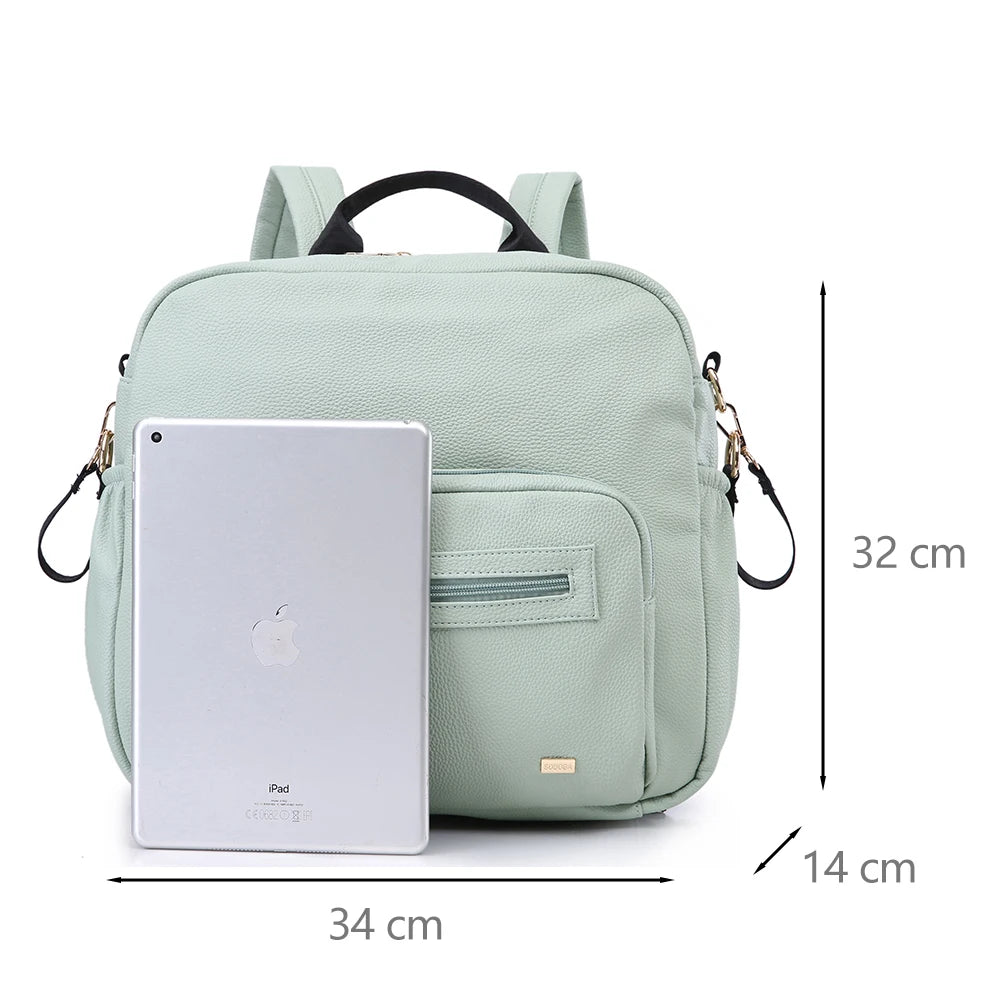 Soboba Diaper Bag for Newborn Baby Solid Multi-functional Waterproof Maternity Changing Bag for Baby Care Stroller Bag Fashion