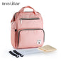 Insular New Fashion Mummy Maternity Nappy Bag Large Capacity Baby Diaper Bags Travel Backpack Designer Nursing Bag For Baby Care