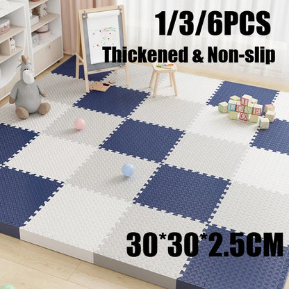 2.5cm Thick Foam Puzzle Floor Play Mat Baby Crawling Play Mat Anti-slip and Anti-fall Fitness Mat Suitable for Children's Room