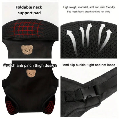 1Pc Ergonomic Multifunctional Baby Carrier - 4-in-1 Portable Baby Travel Gear, with Adjustable and Comfortable Front and Back Straps, the Perfect Gift for Baby's Baby Shower, Halloween, Christmas, and New Year