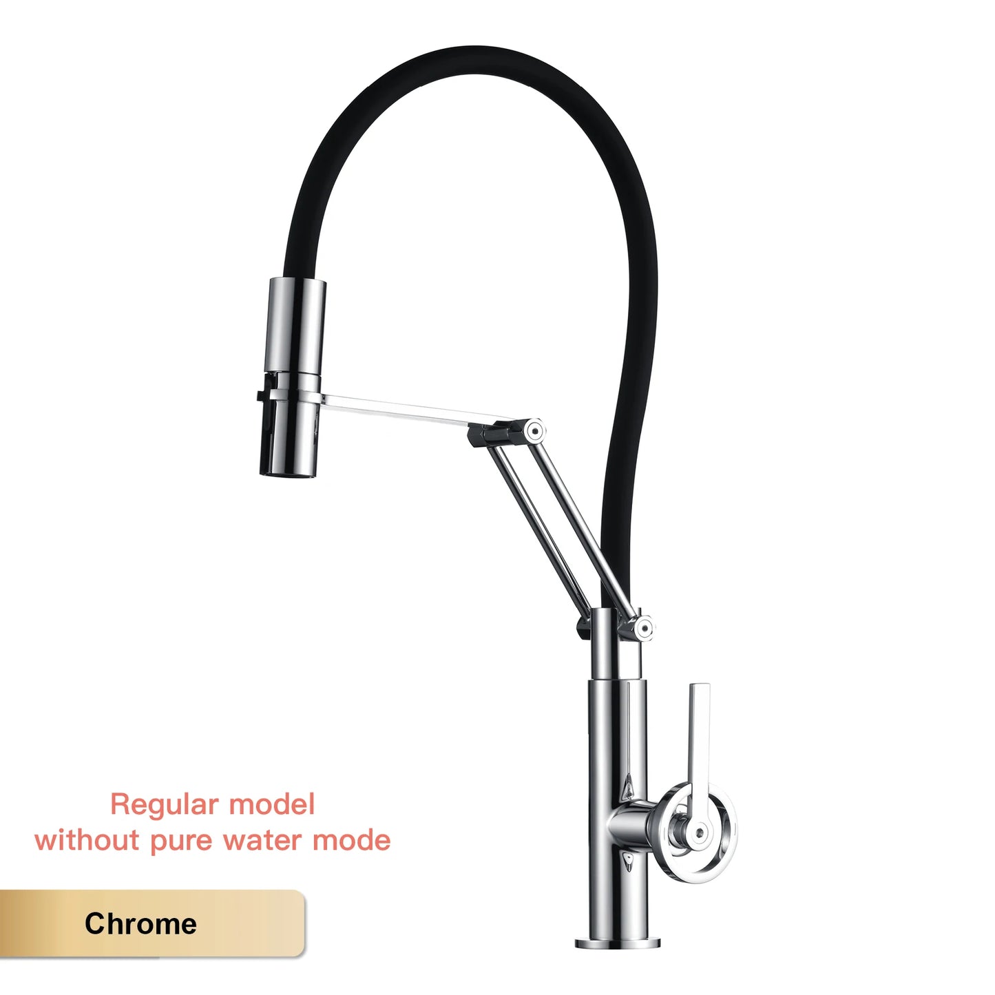 Torneira de Cozinha Industrial Bronze Escovado Ouro Rosé — Filtro Separado | Água Quente e Fria