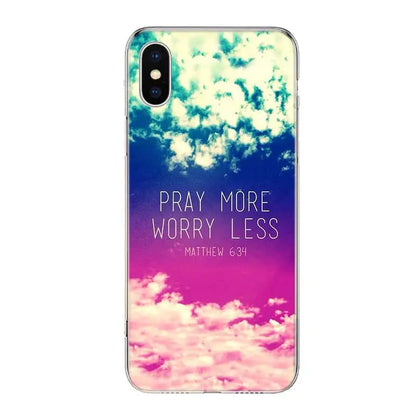 God Jesus Pray For iPhone 17 Air 16 15 14 Plus 13 Mini 12 11 Pro Max Phone Case 16E 7 Print 8 SE Fundas Cover Soft Coque 16 15 1