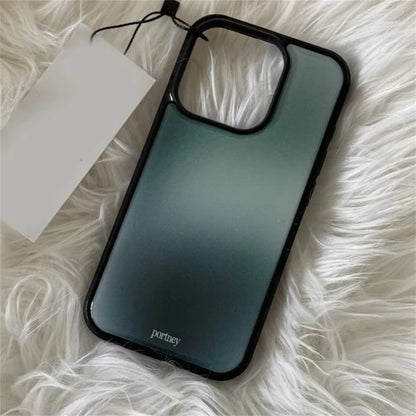 Korean Ins Stylish Gradient Print Soft Cute Phone Case For iPhone 17 16 15 14 13 12 11 Pro XR XS X Max 8 7 Plus Y2K Kawaii Cover