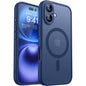 For Magsafe Magnetic Luxury Armor Shockproof Case For iPhone 17 16 15 14 13 Pro Max For Wireless Charge Matte Translucent Cover