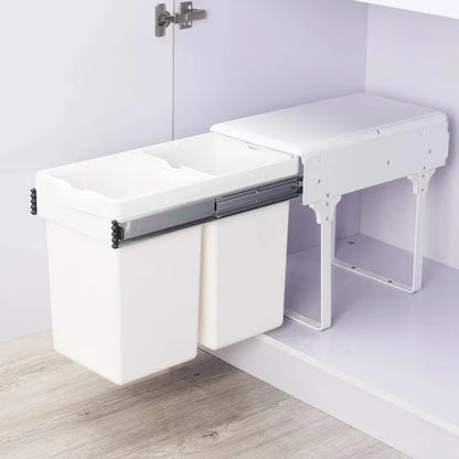 Kitchen Sink Trash Can Large Kitchen Cabinet Recycle Bin Food Waste Litter Bins Dustbin Recycling Trash Sorting Home Appliance
