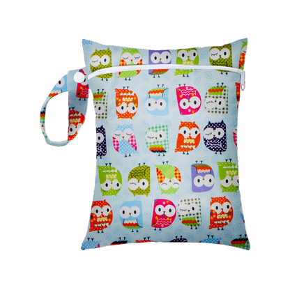 Mini Size 25x20cm Diaper Bag Waterproof Reusable Mummy Bag Printed Pocket Nappy Bags PUL Travel Wet Dry Bags Purple Color