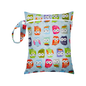 Mini Size 25x20cm Diaper Bag Waterproof Reusable Mummy Bag Printed Pocket Nappy Bags PUL Travel Wet Dry Bags Purple Color