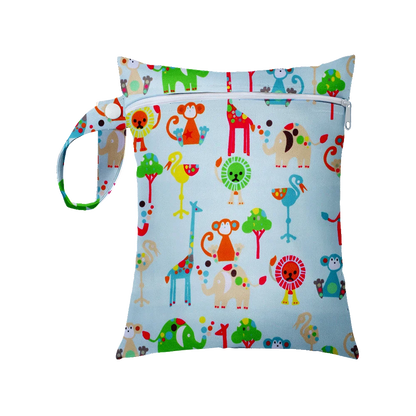 Mini Size 25x20cm Diaper Bag Waterproof Reusable Mummy Bag Printed Pocket Nappy Bags PUL Travel Wet Dry Bags Purple Color
