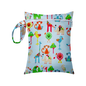 Mini Size 25x20cm Diaper Bag Waterproof Reusable Mummy Bag Printed Pocket Nappy Bags PUL Travel Wet Dry Bags Purple Color