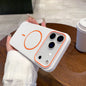 Luxury Magnetic Matte Soft Phone Case For iPhone 17 Pro Max Air 16E 15 14 13 12 11 17 Shockproof MagSafe Wireless Charging Cover