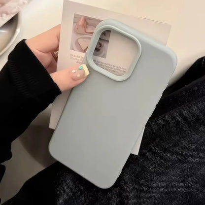 Dopamine-Inspired Silicone Solid Color Simple Fashion Phone Case for iPhone 17 Pro 16 Plus 16 Pro Max 15 14 13 12 11 Back Cover