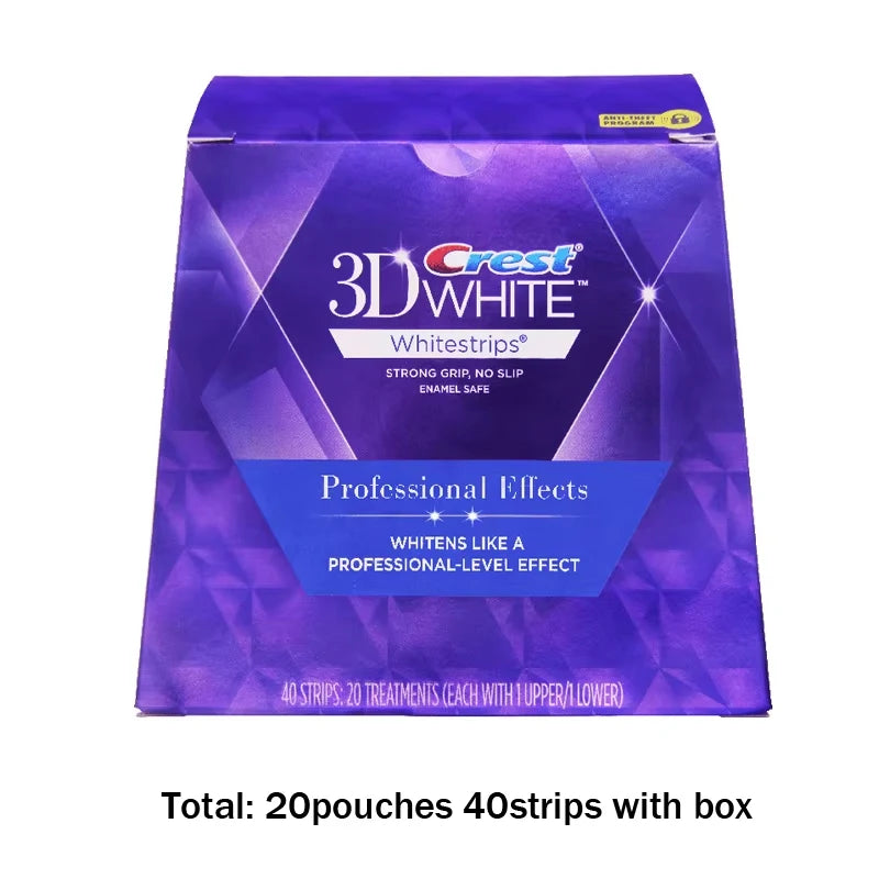 Fitas Clareadores Dentais Crest 3D Whitestrips — Efeito Profissional em Casa