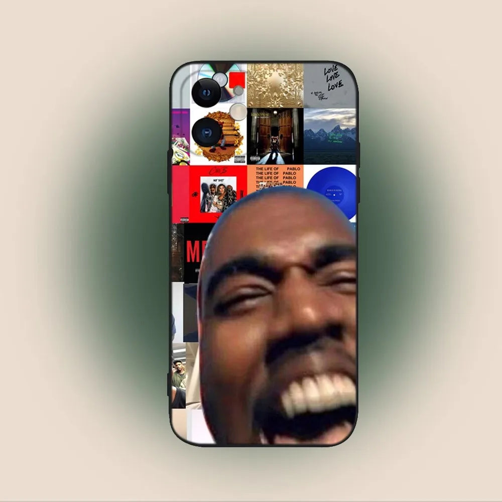 Singer Kanye West Ye Phone Case For iPhone 17 16 15 11 12 14 13 Pro Max Mini X XS XR 7 Plus 16E Air Shockproof Soft Cover Fundas