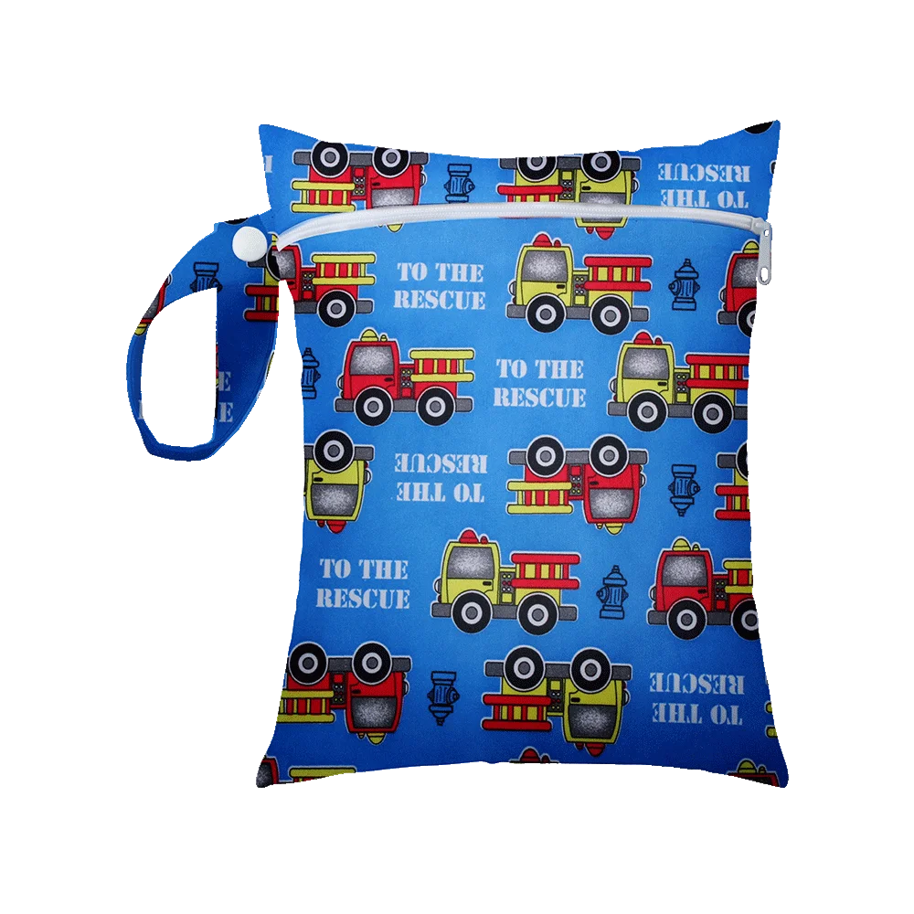 Mini Size 25x20cm Diaper Bag Waterproof Reusable Mummy Bag Printed Pocket Nappy Bags PUL Travel Wet Dry Bags Purple Color