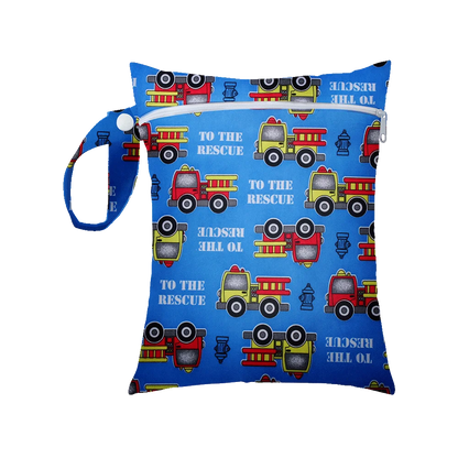 Mini Size 25x20cm Diaper Bag Waterproof Reusable Mummy Bag Printed Pocket Nappy Bags PUL Travel Wet Dry Bags Purple Color