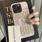 For iPhone 17 Pro Max 16 15 14 13 12 11 XS X XR 7 8 16 Plus 17 Air Phone Case MUSIC IS MY DRUG Pattern Lychee Texture Soft Cover