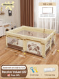PANGDUBE Baby Playpen Cute Indoor Play Yard Large Kid Playpen with Storage Bag Safety Activity Fence for Toddlers Playground