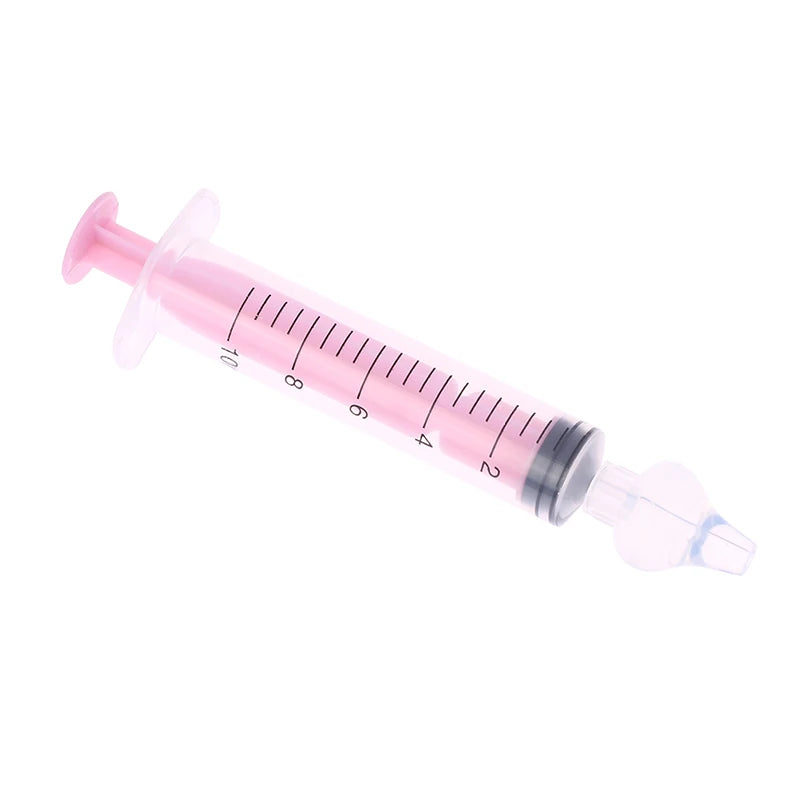1PC 10ML Baby Syringe Silicone Nasal Aspirator Nasal For Baby Infant Safe Nasal Washer Needle Tube Cleaner Newborns Nose Cleaner